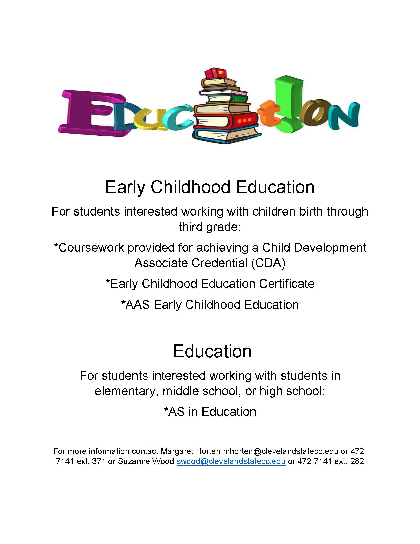 Education Department Flier. PDF Version available at link above.