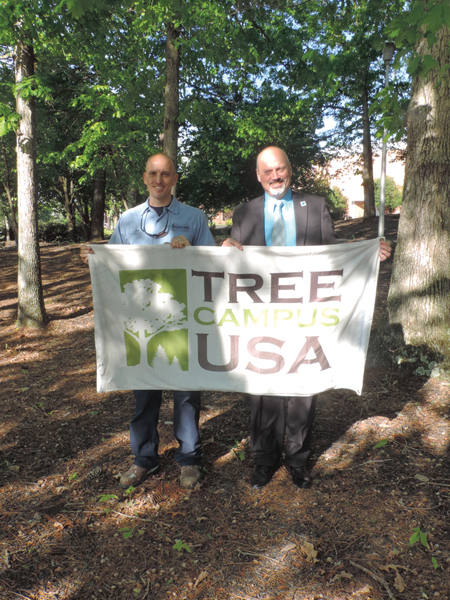 CSCC was once again honored with Tree Campus USA® Recognition by the Arbor Day Foundation.  (Pictured from left to right) Robert Brewer